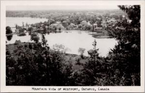 Westport Ontario ON Ont. Black & White Vintage RPPC Real Photo Postcard D61