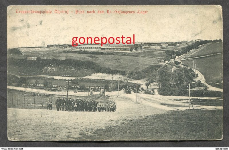 dc1392 - WW1 OHRDRUF c1915-18  Kriegs-Gefangenen-Lager. Barracks & POW Camp