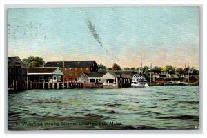 Maine Bath Waterfront showing Steamer landings