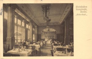 Germany Berlin Kempinski 1909 restaurant vintage postcard
