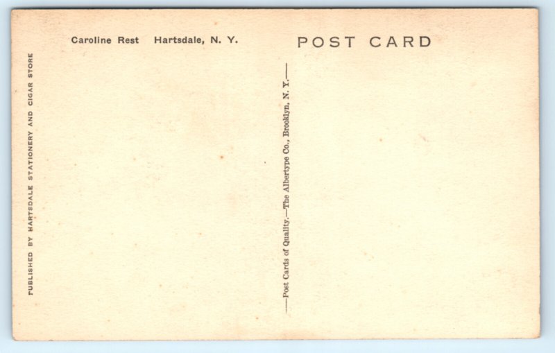 Hartsdale NY Caroline Rest Home Postcard
