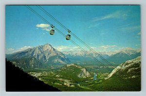 Alberta-Canada, Banff Sulphur Mountain Gondolas Canadian Rockies Chrome Postcard