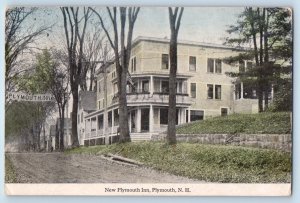 Plymouth New Hampshire Postcard New Plymouth Inn Exterior Building 1921 Vintage