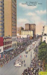 Florida Tampa Gasparilla Parade On Franklin Street 1947 Curteich