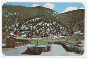 Peoriana Motel Idaho Springs Colorado 1967 postcard