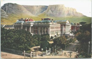 South Africa Houses of Parliament Cape Town Vintage Postcard 04.15