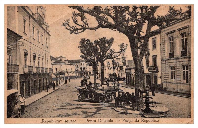 Acores Island  Praca da Republica  Ponta  Delgada Square