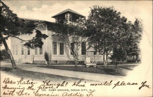 Ocean City New Jersey NJ Camp Ground Campground c1910 Vintage Postcard