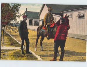 M-124085 Officers at the Macleod Barracks Fort Macleod Canada