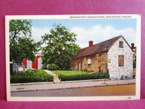 Postcard VA Winchester Washington's Headquarters