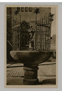 Germany - Nurnberg. Gansemannchen Fountain, Man Carrying Geese