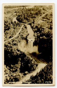 Snoqualmie Falls Washington Vintage Real Photo Postcard RPPC Standard View Card 