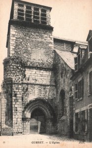 Vintage Postcard 1910's View of The Church L'Eglise Gueret France FR