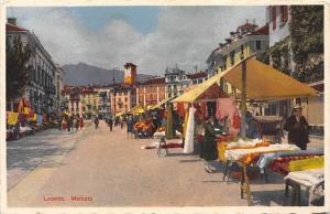 CPA Locarno, mercato, non circulÃ©e - Max Kunzli