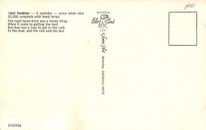 1905 Rambler Bus Unused 