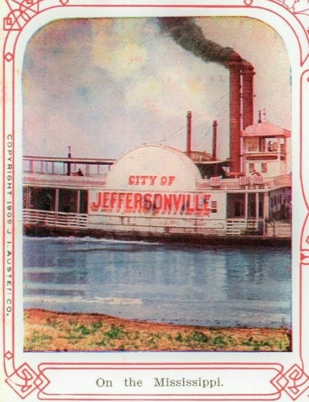 Jeffersonville Steam Boat Cotton Picking Plantation Rome Georgia 1909 Postcard