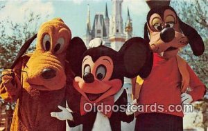 Mickey Mouse, Pluto, & Goofy Walt Disney World, FL, USA 1974 