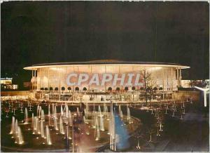 Modern Postcard USA Pavilion at night Brussels 1958