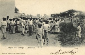 curacao, W.I., WILLEMSTAD, Tipos del Campo (1900s) Penso & Delvalle Postcard