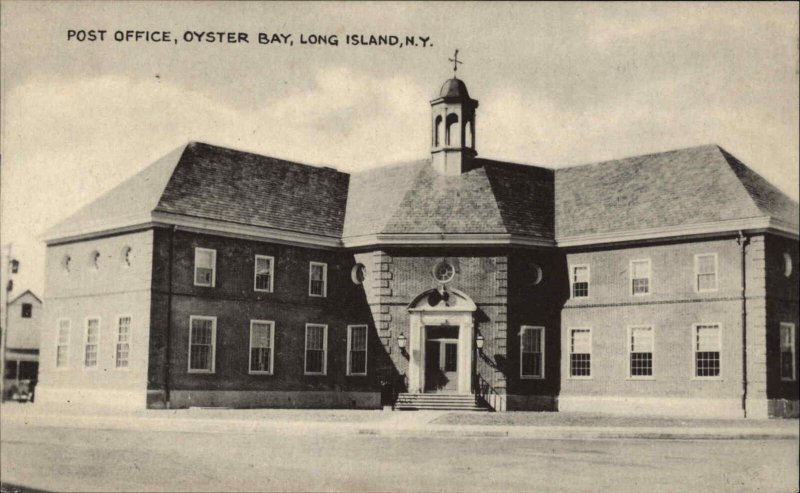 LONG ISLAND NY Oyster Bay Post Office Old Postcard