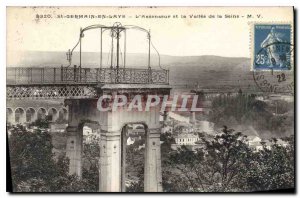 Old Postcard Saint Germain en Laye Lift and Vallee de la Seine