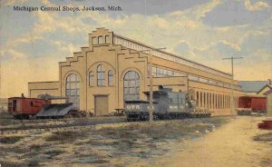 Michigan Central Railroad Shops Jackson Michigan 1910c postcard