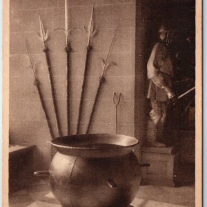 c1900s Warwick, UK Guy's Porridge Pot Spears Iron Castle Artifact Display PC A22