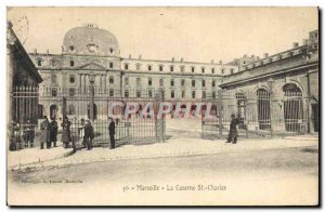 Old Postcard Marseille St Charles Army Barracks