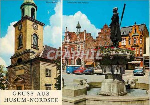 Modern Postcard Gruss Aus Husum Nordsee