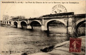 CPA MARMANDE - Le Pont du Chemin de fer sur la Garonne ligne (292218)