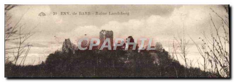 Old Postcard Barr Surroundings The Ruin Of Landsberg