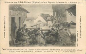North Africa ZOUAVES spahis regiment Drie Crachten Belgium bridge defense 1914