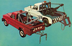 Jeep Wreckers Tow-trucks 4-Wheel Drive Postcard