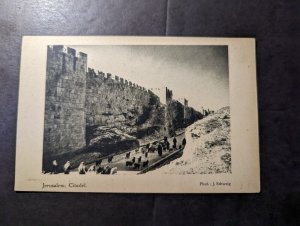Mint England Palestine RPPC Postcard Jerusalem Citadel