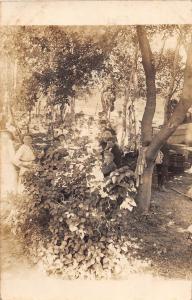 B20/ Karlstad Minnesota Mn Real Photo RPPC Postcard 1914 Picnic Park People