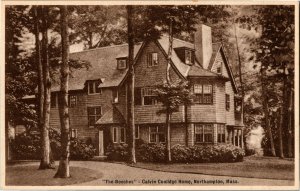 The Beeches, Calvin Coolidge Home, Northampton MA Vintage Postcard N40