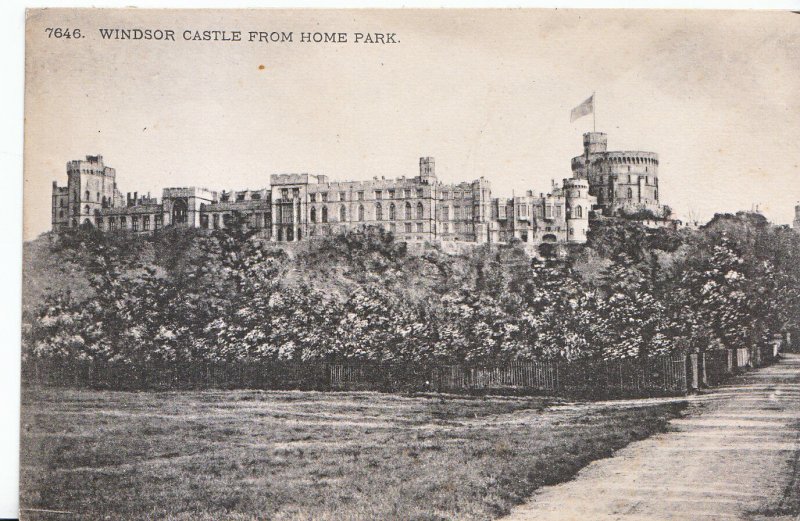 Berkshire Postcard - Windsor Castle from Home Park     DR463