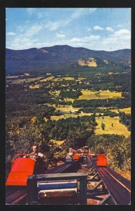 North Conway, New Hampshire/NH Postcard, Moat Mt/Skimobiles, 1963!