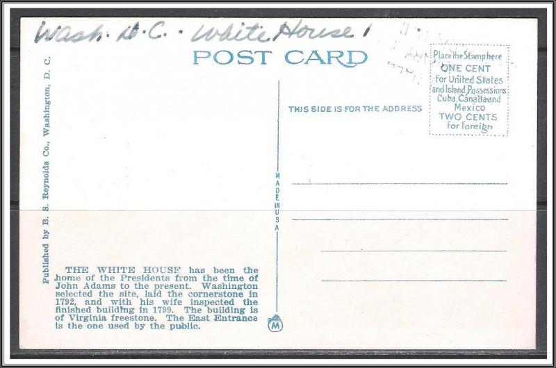 Washington DC President's Office & White House - [DC-082]