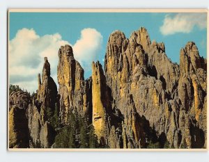 Postcard Cathedral Spires, Black Hills, South Dakota