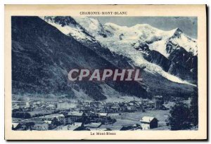 Old Postcard Chamonix Mont Blanc