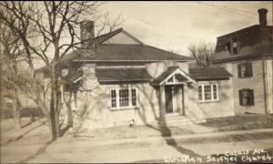 Calais ME Christian Science Church c1910 Real Photo Postcard