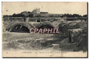 Old Postcard Carthage The Tanks of the Malga and Primatiale