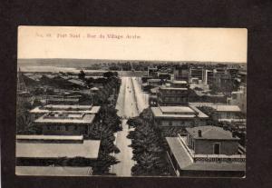 Egypt Port Said Rue du Village Arabe Egypte Carte Postale Postcard Egyptian PC