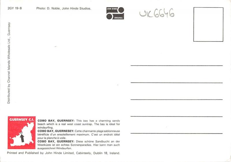 uk6646 cobo bay  guernsey  uk