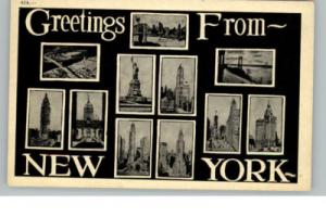 New York City Multi-view Greeting Postcard