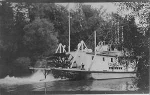 Unidentified River Steamship Ferry Boat Ship 