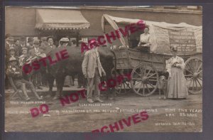 Seattle WASHINGTON RPPC 1908 EZRA MEEKER Long Distance Traveler COVERED WAGON