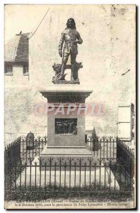 Old Postcard La Ferte Milon Statue of Racine Children