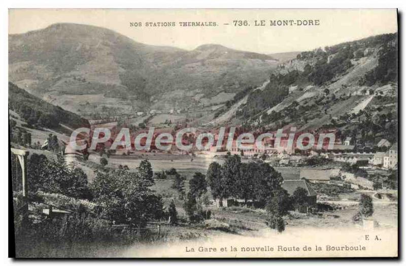 Old Postcard Le Mont Dore Station